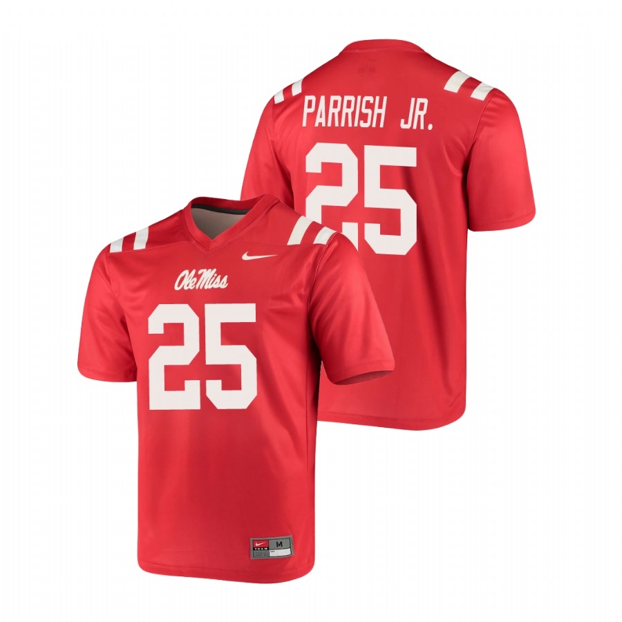 Ole Miss Rebels Men's NCAA Henry Parrish Jr. #25 Red Legend Nike College Football Jersey FTY6149TF